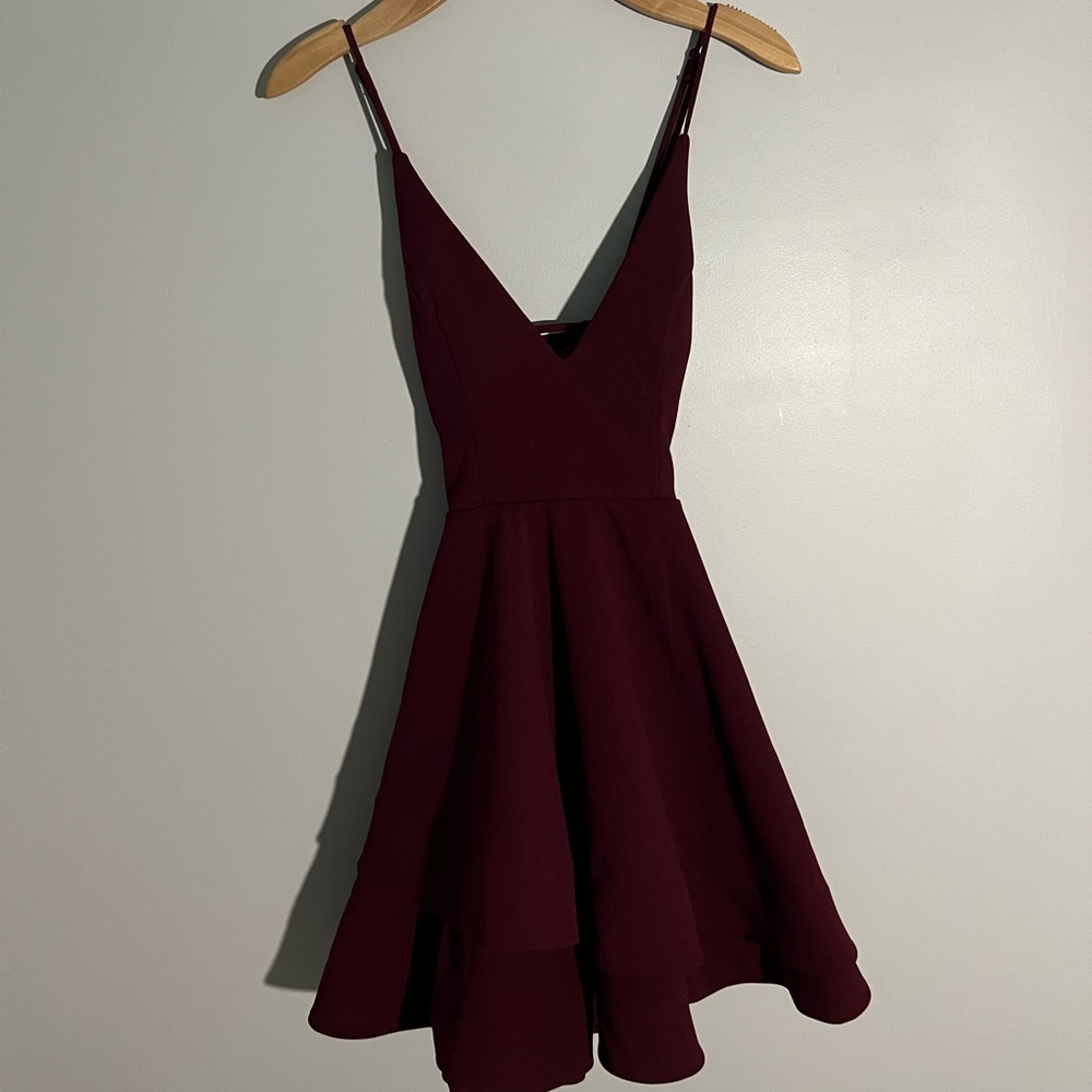 Maroon homecoming dress